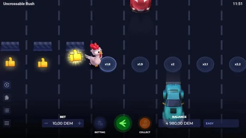 Uncrossable rush casino à France